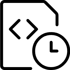 File Code Clock 1 Icon from Ultimate Light Set