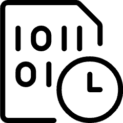 File Code Clock Icon from Ultimate Light Set