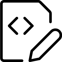 File Code Edit 1 Icon from Ultimate Light Set