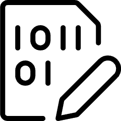 File Code Edit Icon from Ultimate Light Set