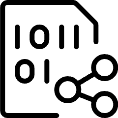 File Code Share Icon from Ultimate Light Set