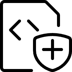 File Code Shield 1 Icon from Ultimate Light Set