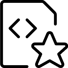 File Code Star 1 Icon from Ultimate Light Set