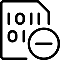 File Code Subtract Icon from Ultimate Light Set