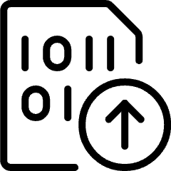 File Code Upload Icon from Ultimate Light Set