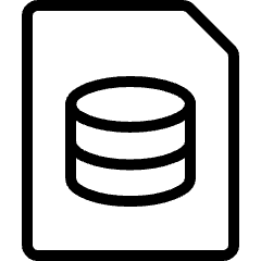 File Database Icon from Ultimate Light Set