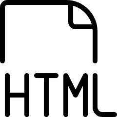 File Html 1 Icon from Ultimate Light Set