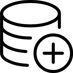 Database Add Icon from Ultimate Light Set