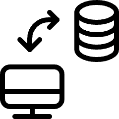 Database Monitor Sync Icon from Ultimate Light Set