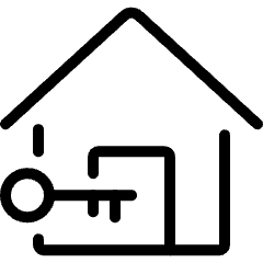 Real Estate Deal Key Icon from Ultimate Light Set