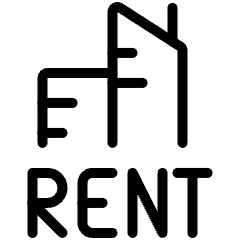 Real Estate Sign Building Rent Icon from Ultimate Light Set