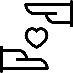 Love Heart Hands Hold 2 Icon from Ultimate Light Set