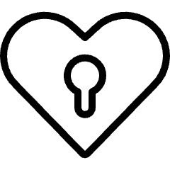Love Heart Keyhole Icon from Ultimate Light Set