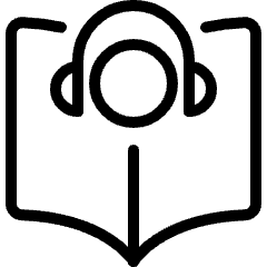 Audio Book Headphones Head Icon from Ultimate Light Set