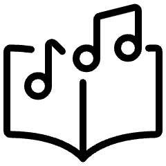 Audio Book Music Icon from Ultimate Light Set