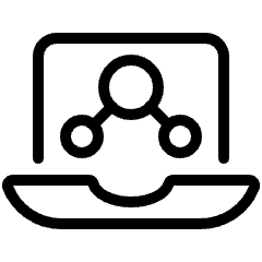 E Learning Laptop Icon from Ultimate Light Set