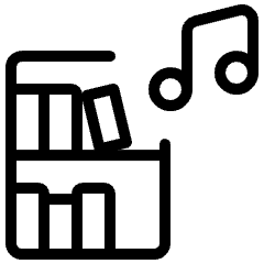 Library Music 1 Icon from Ultimate Light Set