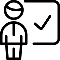School Teacher Correct Icon from Ultimate Light Set