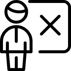 School Teacher Wrong Icon from Ultimate Light Set