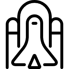 Space Rocket Base Icon from Ultimate Light Set