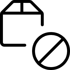 Shipment Disable Icon from Ultimate Light Set