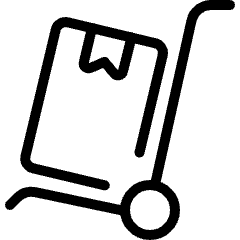 Warehouse Cart Package Ribbon 1 Icon from Ultimate Light Set