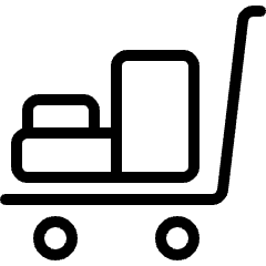 Warehouse Cart Packages 2 Icon from Ultimate Light Set