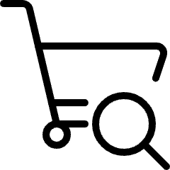 Shopping Cart Search Icon from Ultimate Light Set