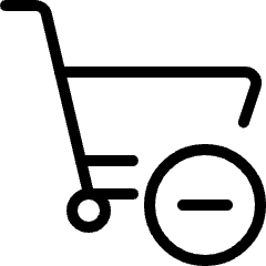 Shopping Cart Subtract Icon from Ultimate Light Set