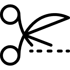 Coupon Cut Icon from Ultimate Light Set