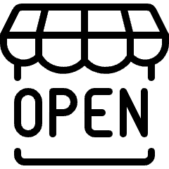 Shop Open Icon from Ultimate Light Set