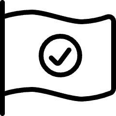 Flag Check Icon from Ultimate Light Set