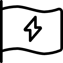 Flag Flash Icon from Ultimate Light Set