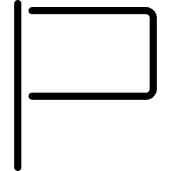 Flag Plain 2 Icon from Ultimate Light Set