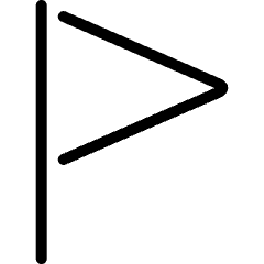 Flag Triangle Icon from Ultimate Light Set