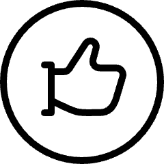 Like Circle Icon from Ultimate Light Set