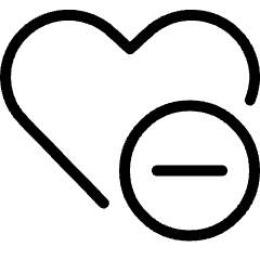 Love It Subtract Icon from Ultimate Light Set