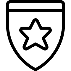 Rating Star Badge Icon from Ultimate Light Set