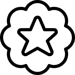 Rating Star Bubble Icon from Ultimate Light Set