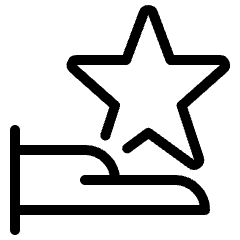 Rating Star Give Icon from Ultimate Light Set