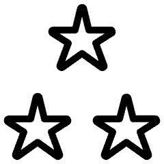Rating Star Three Icon from Ultimate Light Set