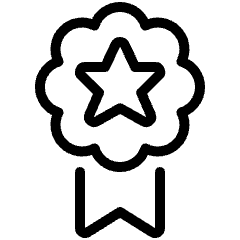 Award Ribbon Star Icon from Ultimate Light Set