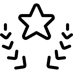 Award Star Head Icon from Ultimate Light Set