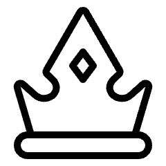 Vip Crown King 1 Icon from Ultimate Light Set