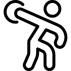 Athletics Discus Throwing Icon from Ultimate Light Set