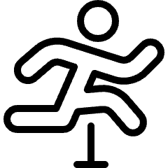 Athletics Jumping Person Icon from Ultimate Light Set