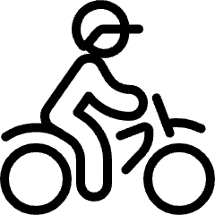 Biking Helmet Person Icon from Ultimate Light Set