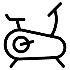 Fitness Bicycle 3 Icon from Ultimate Light Set