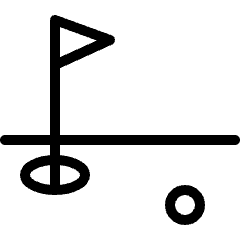 Golf Hole Ball Icon from Ultimate Light Set