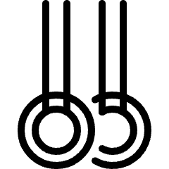 Gymnastics Acrobatic Hanging Icon from Ultimate Light Set